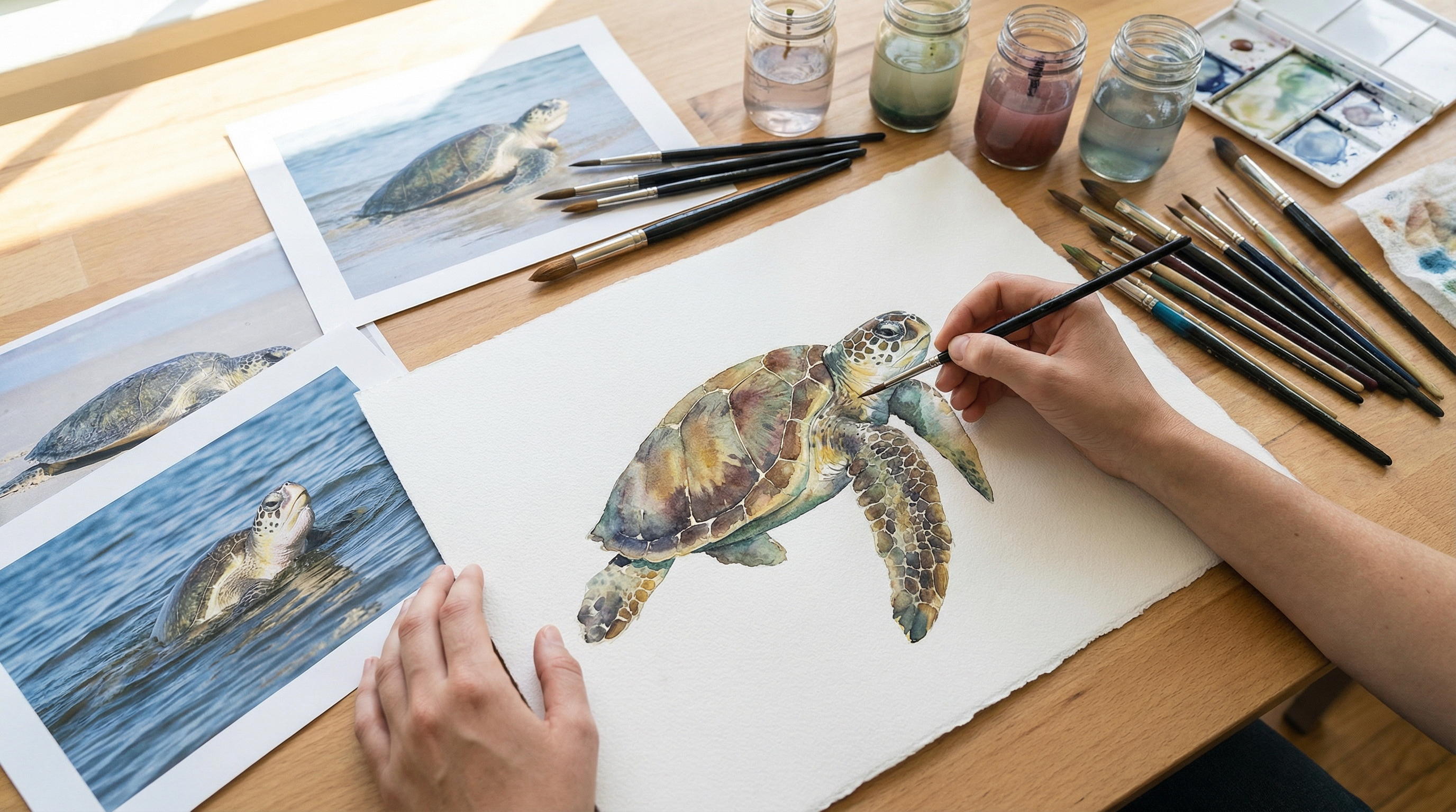 Student contributors working