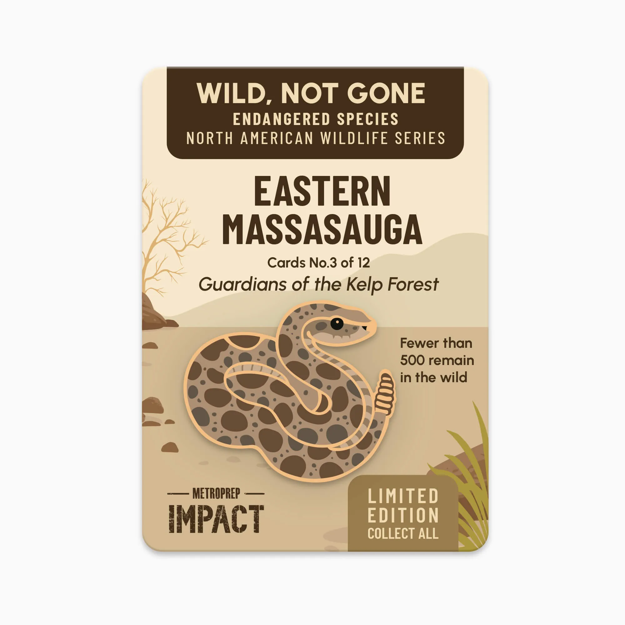Eastern Massasauga Snake pin