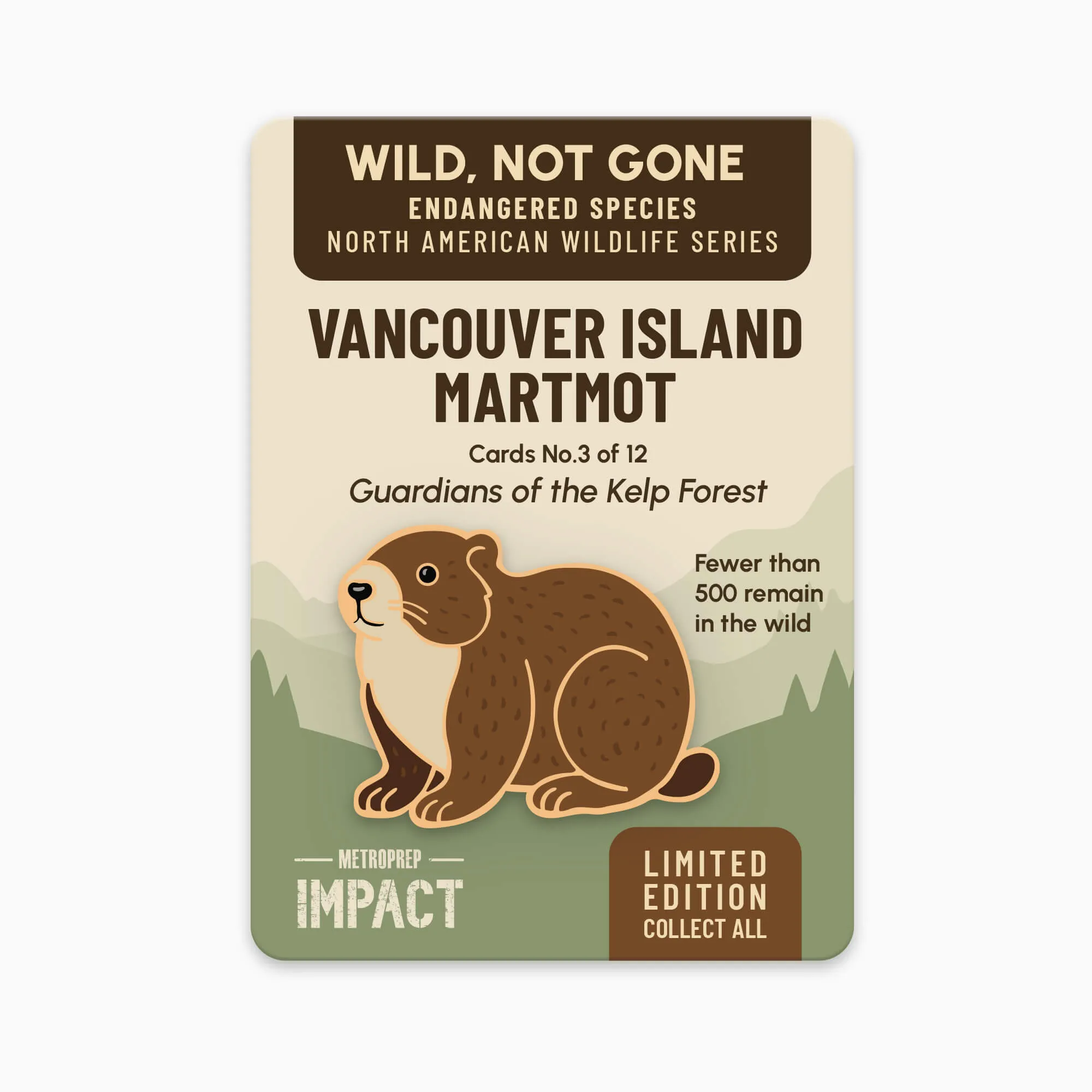 Vancouver Island Marmot pin